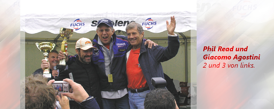 Phil Read und Giacomo Agostini 2 und 3 von links.